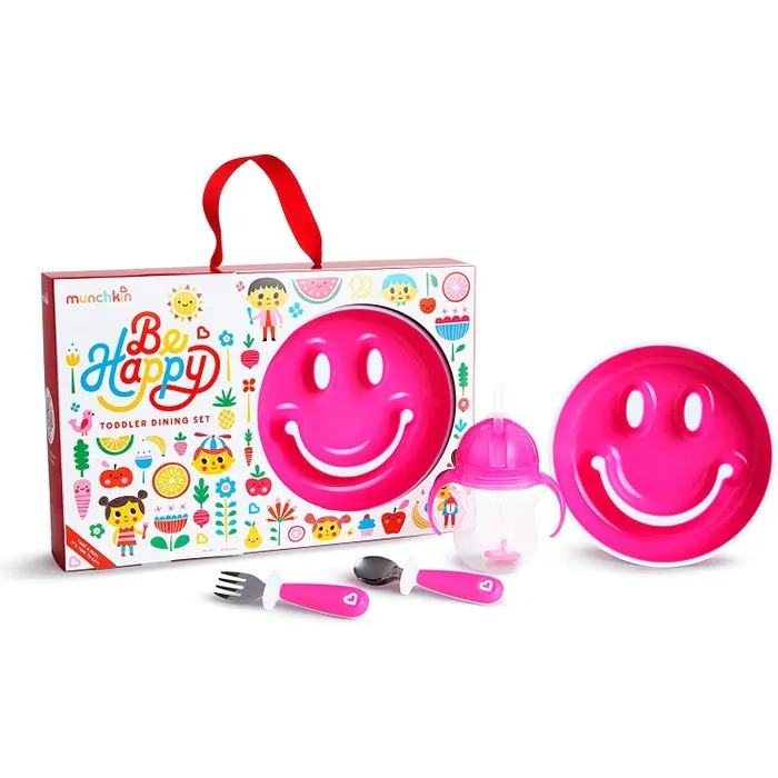 Set de Alimentación Be Happy Rosa Munchkin