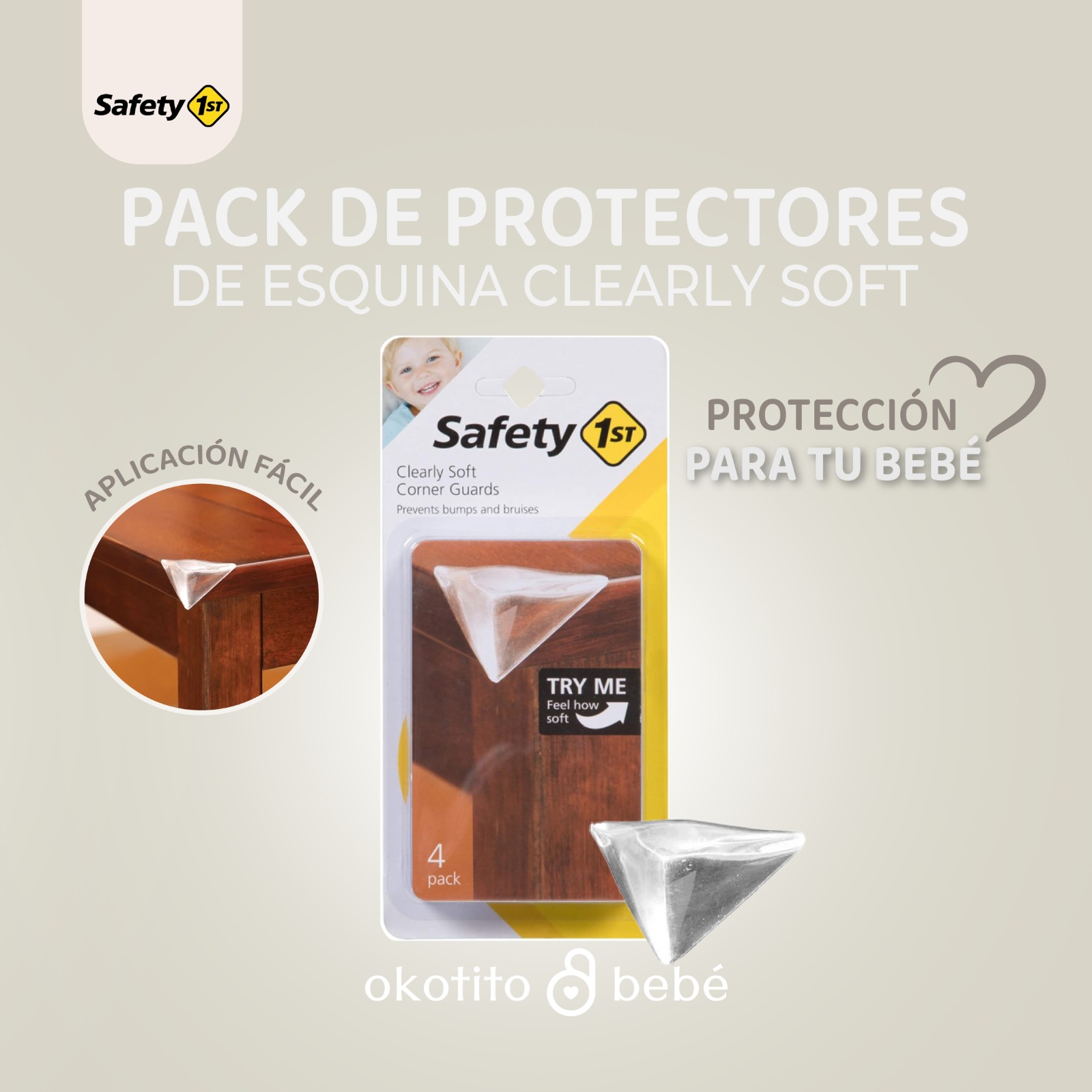 Pack de Protectores Blandos de Esquina Clearly Soft