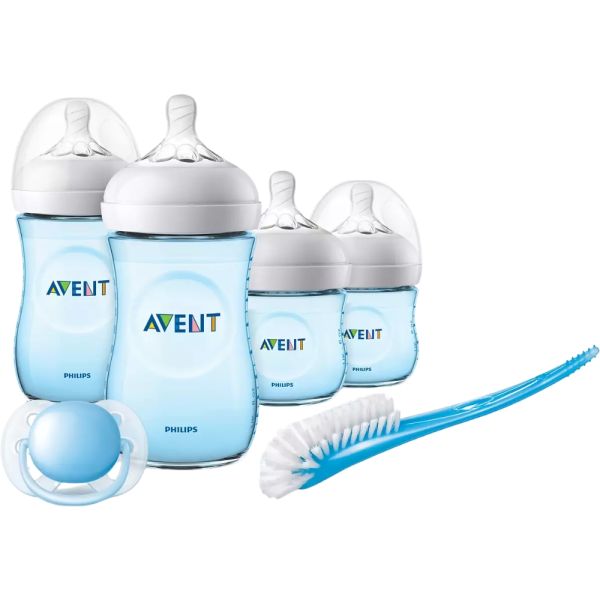 Set Recién Nacido Avent Natural Azul de 6 piezas