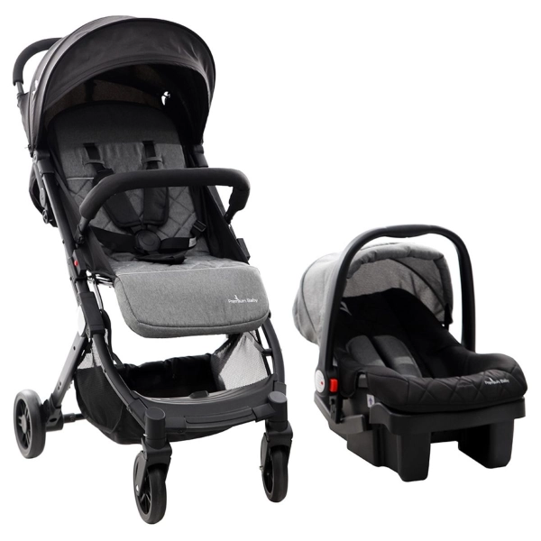 Carrito Ultracompacto c/ Baby Seat Argus Gris