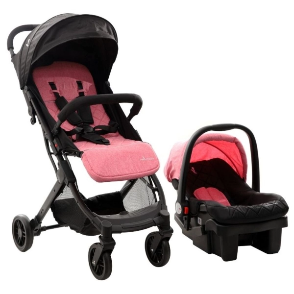 Carrito Ultracompacto c/ Baby Seat Argus Rosa