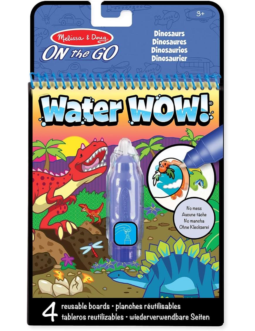 LIBRO P/PINTAR REUTILIZABLE WATER WOW DINOS