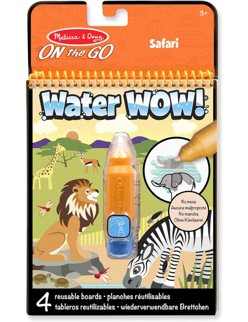 LIBRO P/PINTAR REUTILIZABLE WATER WOW SAFARI