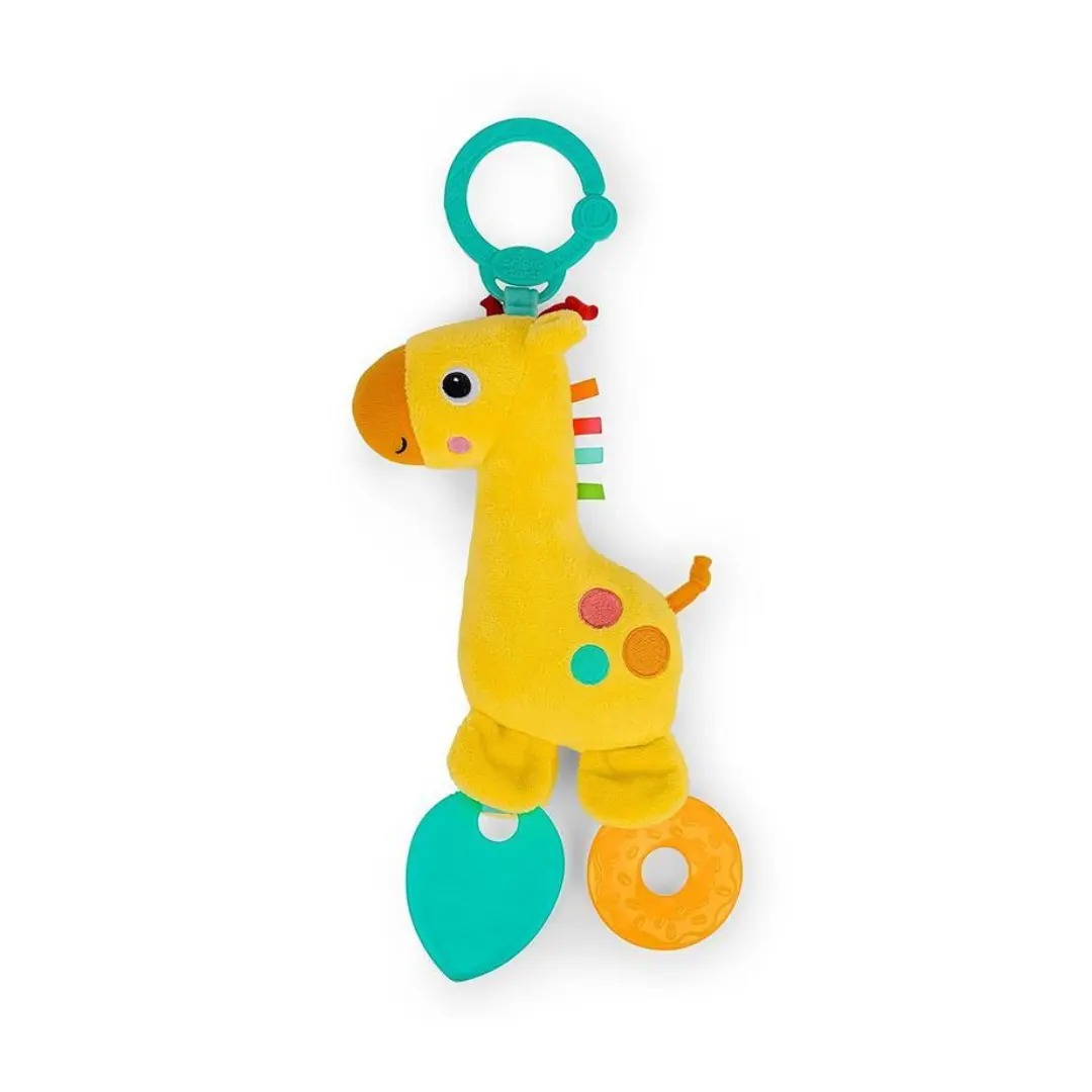 PELUCHE JIRFA CON MORDLLO Y SONAJERO SAFARI SOOTHER