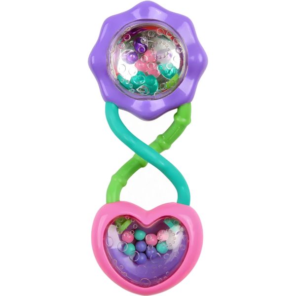 SONAJERO RATTLE & SHAKE BARBELL ROSA/LILA