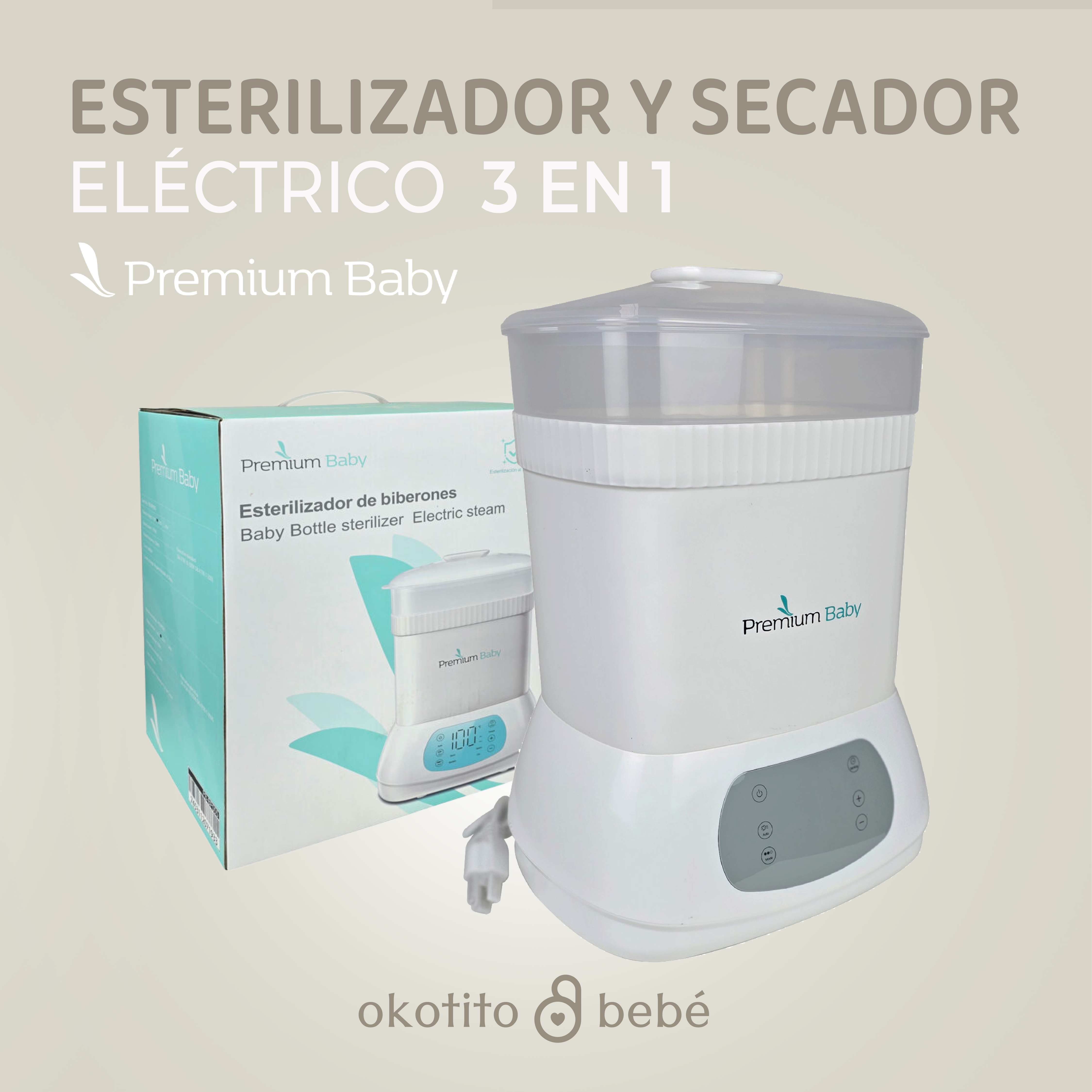 Esterilizador y Secador Eléctrico 3-en-1