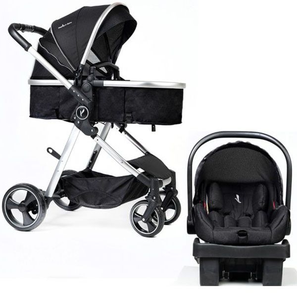 Carrito Moises con Baby Seat Mike 3-en-1 Negro