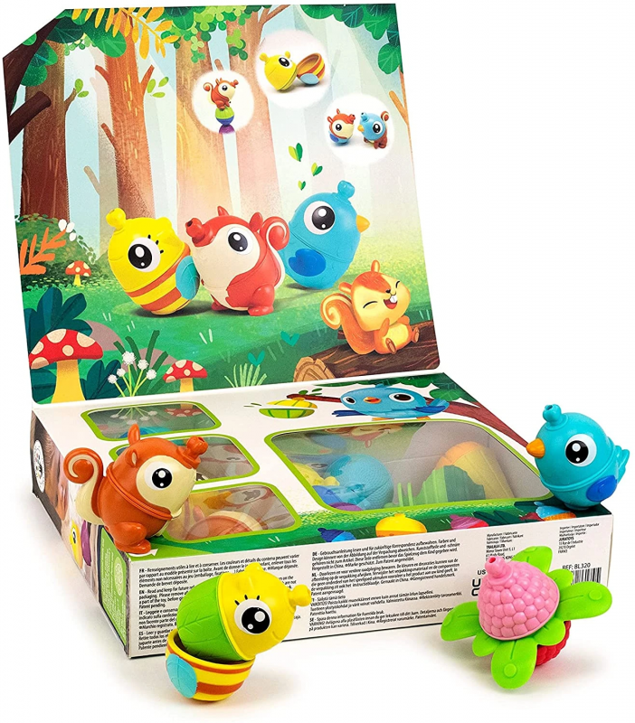 Set de Regalo 5-en-1 Lalaboom Animales del Bosque con 25 piezas