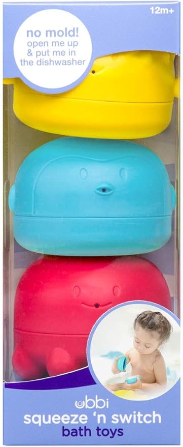 SQUEEZE	AND SWITCH BATH TOY