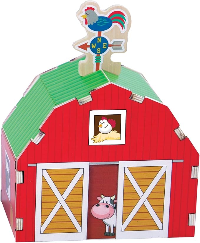 BUILD IT BLUE PRINT PUZZLE BARN