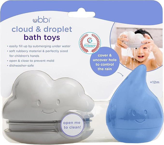 CLOUD AND DROPLET BATH TOY