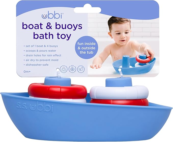 BOAT AND BUOY BATH TOY